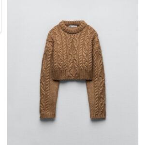 Zara cable knit sweater